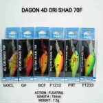 LURE,DAGON 4D ORI SHAD 70F - gogl