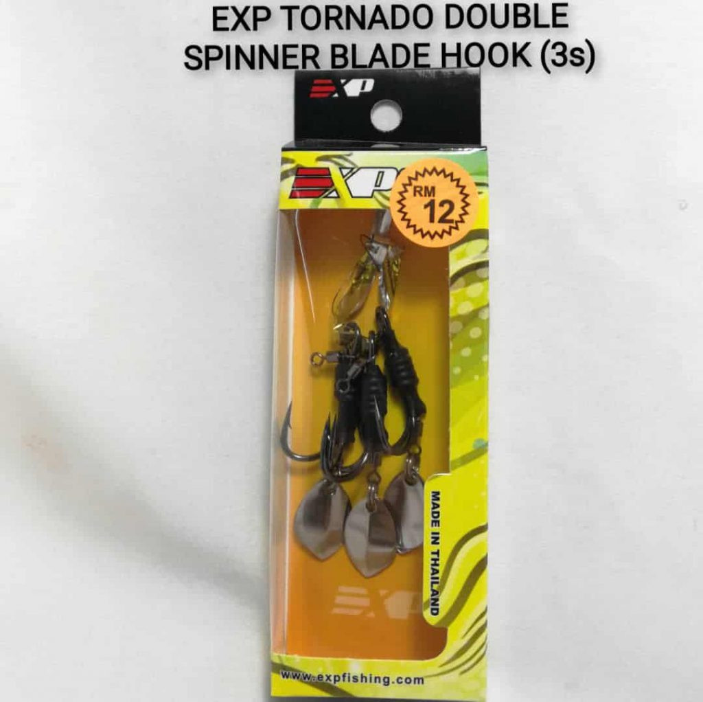 HOOK,EXP TORNADO DOUBLE SPINNER BLADE HOOK SET (3s) SUG