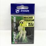 HOOK,PIONEER MICRO DOUBLE ASSIST HOOK W/AURO (GREEN) - 17