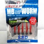 OPASS MAD BITE WORM WITH JIG HEAD 2.0g - 01-red