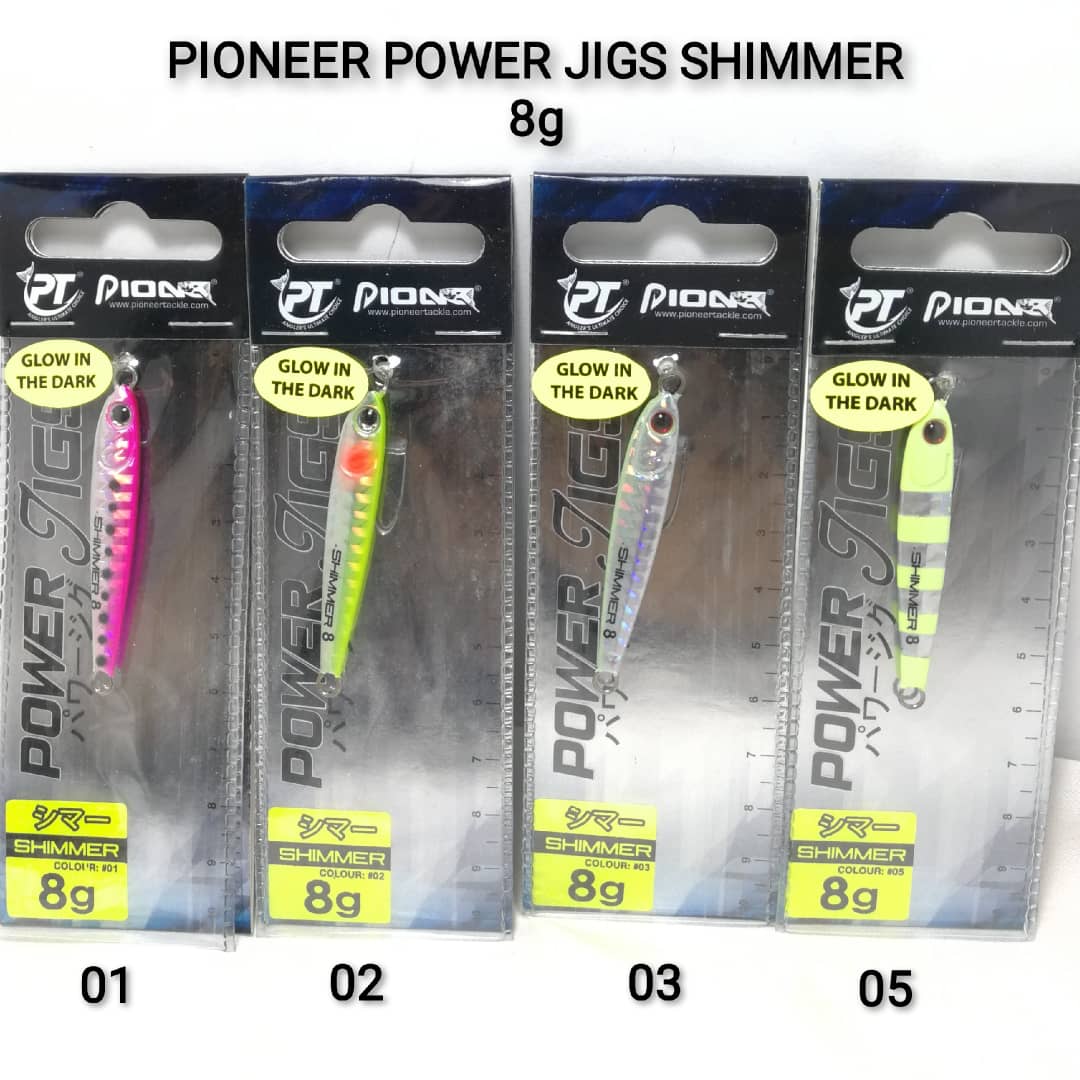 JIG,PIONEER POWER JIGS SHIMMER 8g SUG