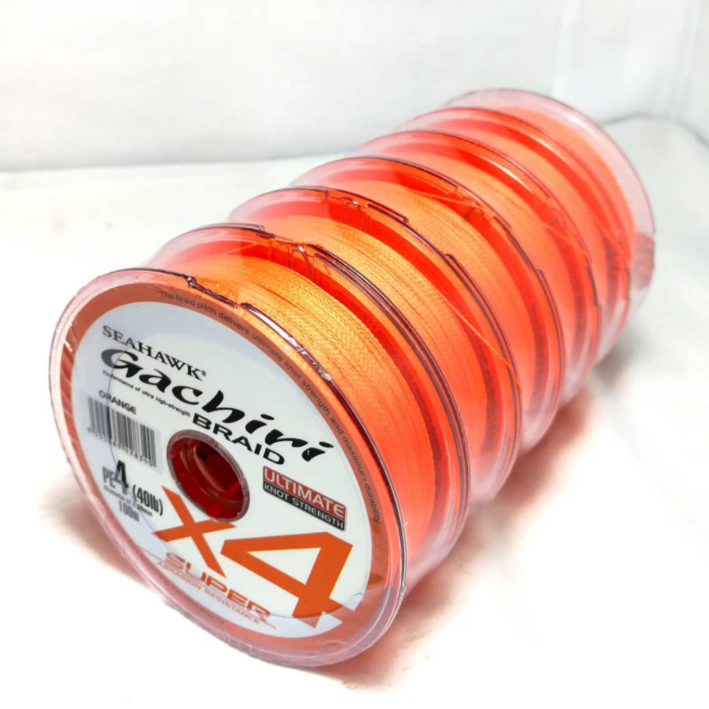 BRAID LINE,SEAHAWK GACHIRI 4X LINE (ORANGE) SUG