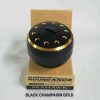 KNOB,SEAHAWK ALUMINIUM ROUND KNOB S - black-champaign-gold