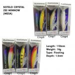 LURES, SOTELO CRYSTAL ZEE MINNOW(M03A) - crap1 - 110mm