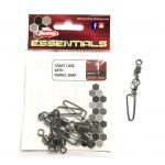 SWIVEL,BERKLEY ESSENTIALS COASTLOCK SWIVEL W/SNAP - 8 - 12PCS - 17LB