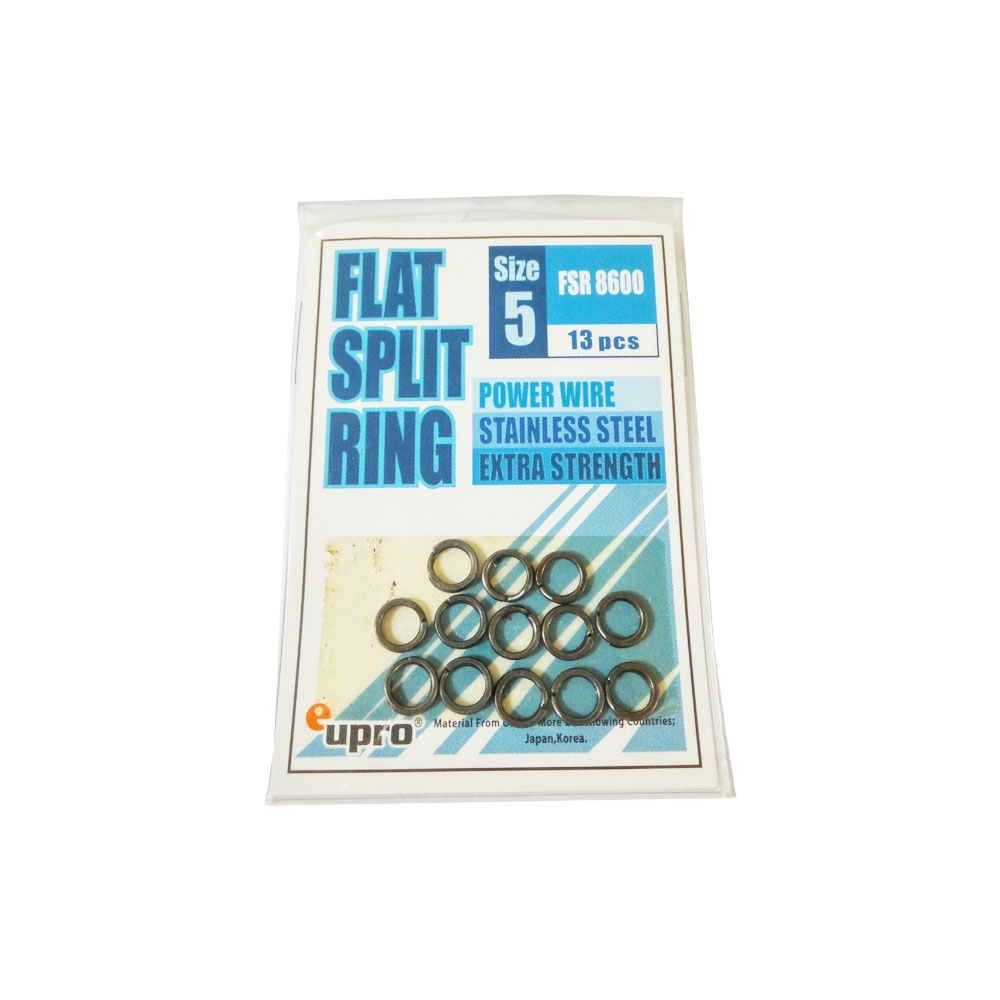 Flat Split Ring - Black