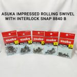 SWIVEL, ASUKA BRASS IMPRESSED ROLLING SWIVEL WITH INTERLOCK SNAP 8840B - 8 - 12