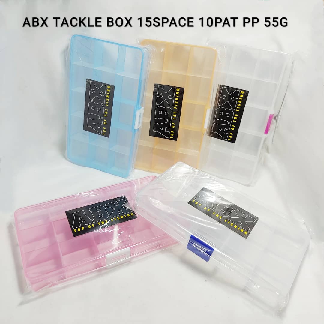 ABX TACKLE BOX 15SPACE 10PAT PP 55G 1