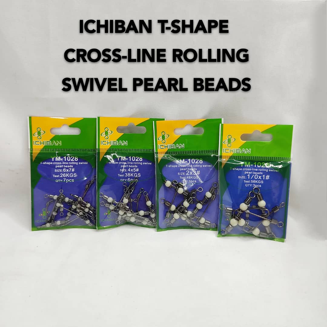 Cross Line Beads with Rolling Swivel