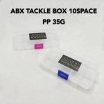 ABX TACKLE BOX 10SPACE PP 35G - atb1035-cre - clear-red