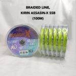 LINE,KIRIN ASSASIN-X SSB 8X 100M (FLUO GREEN) - 40lb - 0-210mm