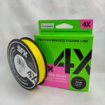 BRAIDED LINE, SUFIX 4X CARRIER BRAID HOT YELLOW  (300YDS) - 10LB - 0.185MM