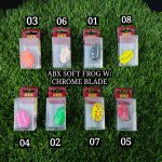 LURE, ABX SOFT FROG WITH CHROME BLADE 30MM (4.5G) - 01