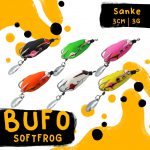 SOFT FROG, BUFO SANKE 3cm/3g - PINK