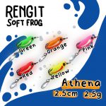 SOFT FROG, RENGIT ATHENA 2.5cm/2.5g (UV) GLOW IN DARK - RED