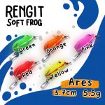 SOFT FROG, RENGIT ARES 3.7cm/5.5g (UV) GLOW IN DARK - RED