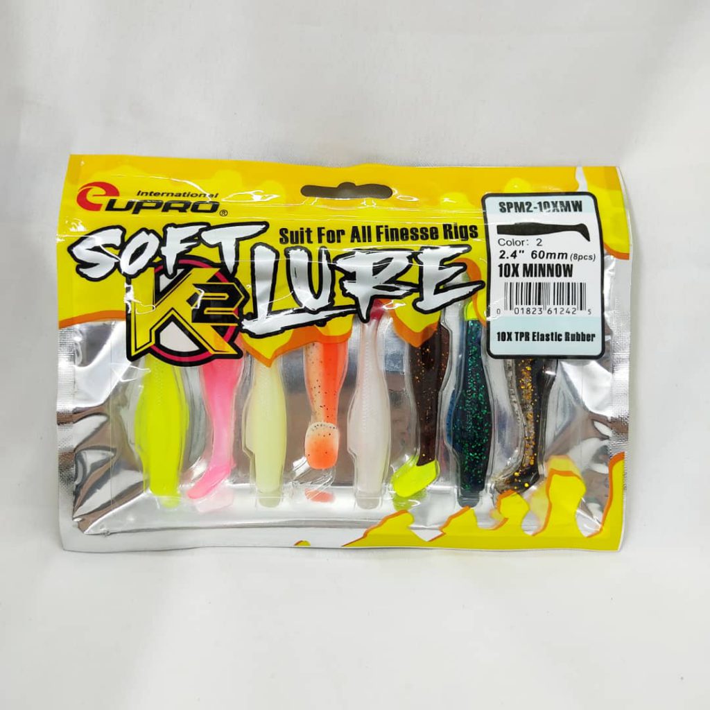 LURE, EUPRO 10X MINNOW SOFT LURE (SPM2) 60MM 2.5G SUG