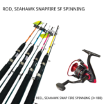 SPINNING COMBO SET, SEAHAWK SNAPFIRE SF SPINNING ROD + SEAHAWK SNAP FIRE SPINNING REEL (3+1BB) - SF662HS - 5000 - random-color