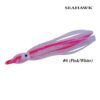 SEAHAWK OCTOPUS SKIRT FISHING LURE (OS188) - 6cm - #6 PK/WH - 6's