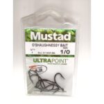 HOOK, MUSTAD O'SHAUGHNESSY SHORT SHANK 9174NP-BN - 1