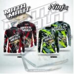 NINJA MATA MAUT LONG SLEEVE SHIRT - m - red