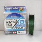 BRAIDED LINE, PROGA SAVAGE X8 LINE (150M) DARK GREEN - 20lb - 0-16mm