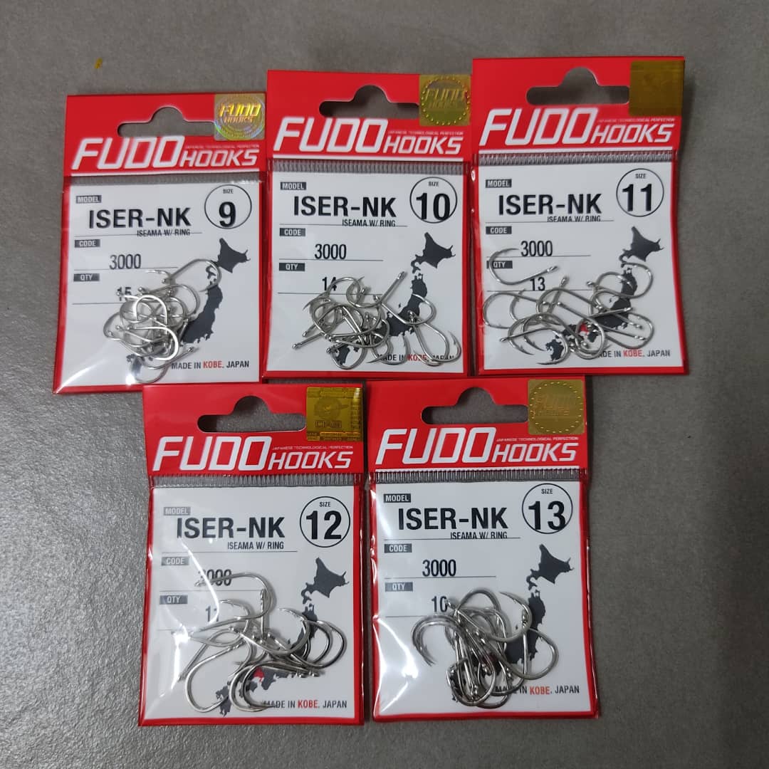 FUDO CHIKA NICKEL Fishing Hooks – 1800 Series – Made In Japan