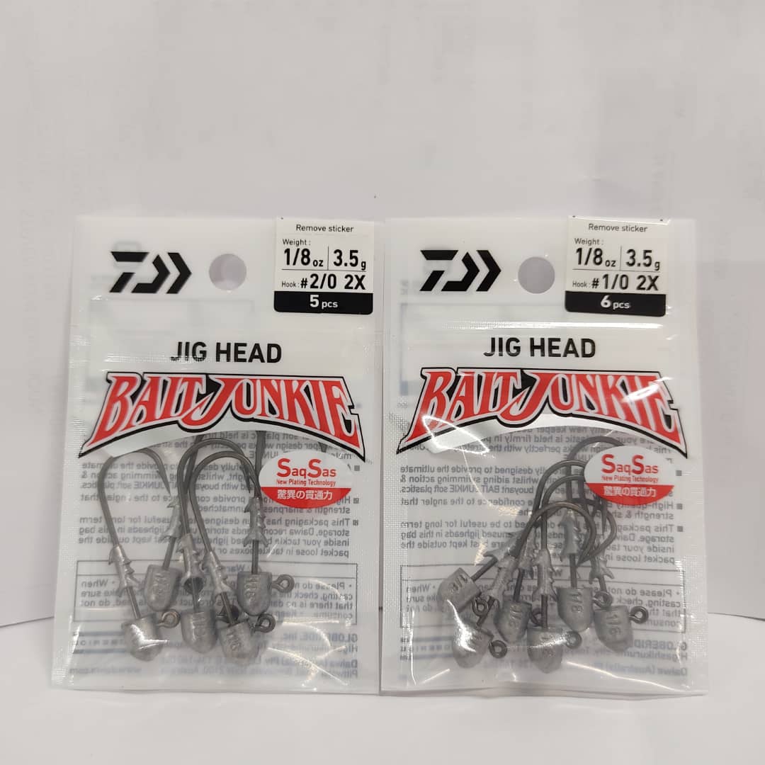 Daiwa Bait Junkie 2X Jig Heads 1/8 oz 5/0