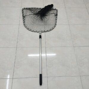 Vintage Fishing Dip Net 29'' Long With Aluminum Frame And Plastic