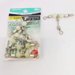 SWIVEL,ASUKA STAINLESS STEEL T-TYPE CROSSLINE ROLLING SWIVEL W/LUMINOUS BEAD 616SS - 1 - 6 - 51kg