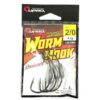 EUPRO WEIGHTED WORM HOOK WITH LEAD (2801BN) - 2/0 - 5.3g