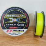 BRAIDED LINE, CASTKING MEGA-X PE BRAID (150M) FLASH YELLOW - 50lb - 3-5 - 0-22mm