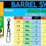SAWA-D BARRED SWIVEL WITH INTERLOCK SNAP 6870 - 1 / 6PCS