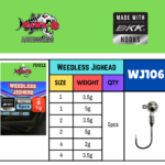 JIG,SAWA -D WEEDLESS JIGHEAD (WJ106) - 4 2G