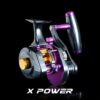 REEL, EUPRO X POWER UNDERHEAD FISHING REEL - XWR2001L- PURPLE