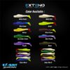 SOFT LURE, EXTEND EX-BAIT 13X SUPER STRETCH 6CM / 8CM - 8CM - GREEN