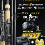 ROD, G-TECH BLACK STORM SPINNING / CASTING 1 PIECE (FREE REEL G-TECH BLACK KNIGHT) - C631 M