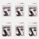 HOOK, STARLIT LARGE RING CARBON HOOK (254NSB) - 5-0 - 6PCS
